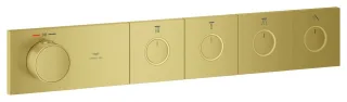 GROHE Unterputz-Thermostat Grohtherm Aqua Tiles, 106867 FMS 4 ASV cool sunrise gebürstet, 106867GN00 106867GN00