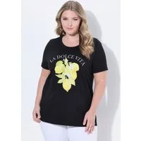 MIAMODA T-Shirt T-Shirt Comfort Fit Zitronen-Motiv