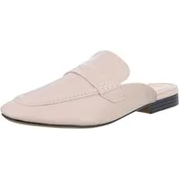 Ital-Design Damen Mules Freizeit Pantolette (88930383) Blockabsatz Pantoletten in Beige