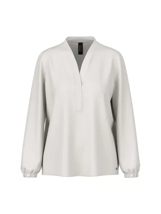 Marc Cain Additions - Weite Bluse mit V-Ausschnitt vapor blue - Gr. - 42