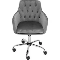 OTTO home Bürostuhl Perry1, eleganter Samtstuhl, gepolstert