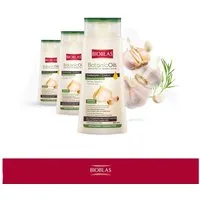 Bioblas Haarshampoo Bioblas Knoblauch-Shampoo geruchlos 360 ml – Haarshampoo, 3-tlg., Mit Knoblauchextrakt & Bio-Olivenöl für kräftiger wirkendes Haar