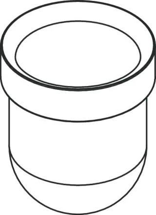 Hansgrohe Glaseinsatz Logis WC-Bürstenhalter, 98548000 98548000