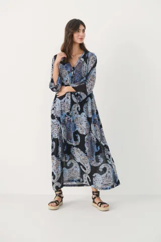 Kleid Relaxed fit Dark Navy Paisley dark blue