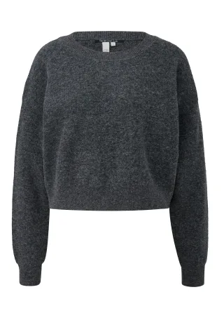 qs - Strickpullover grau - Gr. - XS