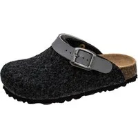 Fischer-Markenschuh Shetland Pantoffel aus Filzloden, mit gepolstertem Lederfußbett