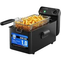 ProfiCook Fritteuse PC-FR 1325, 2000W Friteuse mit Fett, bis190°C, 3L, Kaltzone