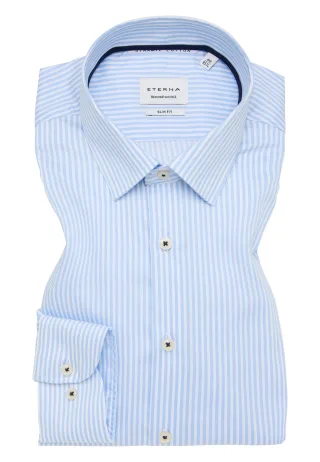 ETERNA - Hemd Twill Langarm himmelblau - Gr. - 38/Langarm - 67cm