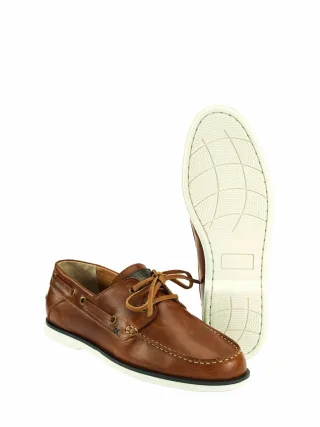 Mey & Edlich Herren Bootsschuh Braun Obermaterial: Rindleder