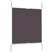 OUBO Plissee Ohne Bohren klemmfix Weiß, Klemmträger, Easyfix Faltrollo mit Klemmträger, Klemmfix ohne Bohren, Lichtschutz,einfache Montage
