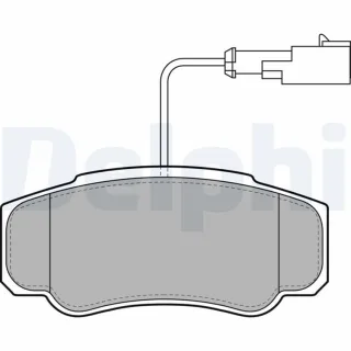 Delphi Bremsbel?ge hinten Nissan Cabstar Nt400 LP2054