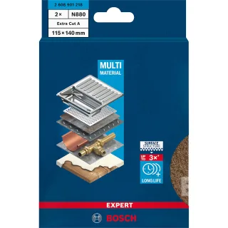 Bosch EXPERT N880 Vliesscheibe zum Handschleifen braun - 2608901218