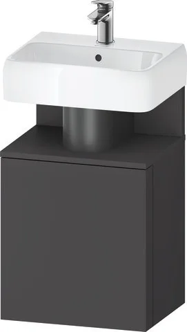 Duravit Qatego Waschtischunterbau wandhängend Graphit Matt 440x350x645 mm - QA4076L49490000 QA4076L49490000