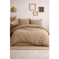 Sandiik Bettwäsche Musselin Bettwäsche „Warm Taupe“ – aus Biobaumwolle, Made in Stuttgart 100% Biobaumwolle