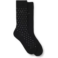 BOSS Businesssocken 2P RS Mini Iconic (2-Paar) Socken Pack aus 1x einfarbig und 1x minimalistisches Muster
