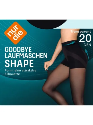 NUR DIE Damen Shaping Strumpfhose Goodbye Laufmaschen Shape 20 DEN