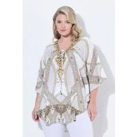 MIAMODA Longbluse Blusenkaftan Loose Fit Allovermuster