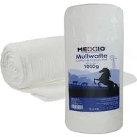 meDDio Pferdebandage 1 Mullwatterolle 40cm Verbandwatte Bandagierwatte Polsterwatte (Einzelrolle)