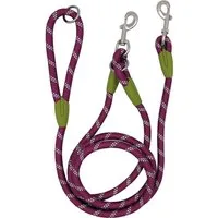 TUWENA Hundeleine Hundeleine für Mittel Große Hund(15-60kg), 2,4m Verstellbare Führleine, Handleine aus Nylon mit Reflektierend durch die Extreme Kraft bis200kg