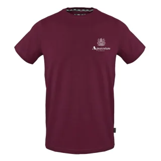 Aquascutum - T-Shirt für Herren, Baumwolle, Regulär (Rot)