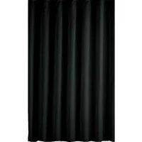 Ekershop Duschvorhang Textil Uni Farben Weiß Schwarz Rot Grau Breite 240 cm für Duschstange Breite 240 cm (inkl. Ringe), Höhe 200 cm, wasserabweisend, waschbar, bügelbar
