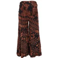 Guru-Shop Hose & Shorts Weite Batikhose, Unikat Boho Schlaghose,.. alternative Bekleidung