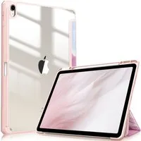 Fintie Tablet-Hülle für iPad Air 13 Zoll M4/M3/M2 (2026/2025/2024) mit Stifthalter, Stoßfeste Hybrid Case mit transparenter Hartschale auf der Rückseite