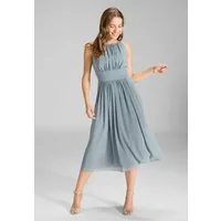 SWING Cocktailkleid - Chiffonkleid mit Taillenpasse Taillierter Schnitt mit fließendem Rockteil