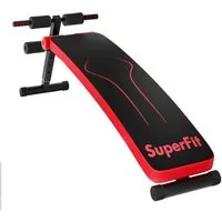 COSTWAY Sit-Up Bank, Klappbare Schrägbank, verstellbar, bis 200 kg belastbar