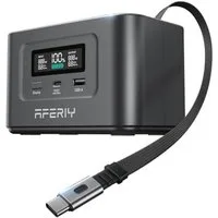 AFERIY Stromerzeuger 145W Tragbare Powerstation, 99.2Wh, Dual USB-C PD3.0 Schnellladung, 0,1 in kW, (1-tlg), 6-Fach Schutz, Ideal für Reisen, Camping & Notfälle