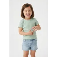 KIDS ONLY T-Shirt KOGNELLA S/S O-NECK TOP NOOS JRS mit süßer Wellenkante