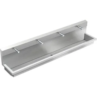 KWC Aquarotter Waschplatzeinheit, PLANOX, Edst., 2400x530x440 mm, 4xWandventil hydr., 3600004026 3600004026