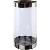 Creativ deco Bodenvase (1 St), mit silberfarbenen Absetzungen