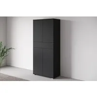 OTTO home Aktenschrank Kenia, Stauraumschrank 80 cm breit mit Schublade (1-St) Griffloses Design mit Push-to-Open und verstellbaren Einlegeböden