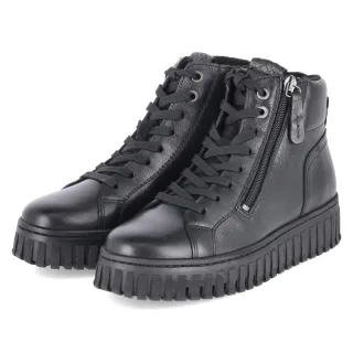 Tamaris Stiefeletten  Schwarz - Gr. 39 -  Textil