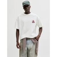 Jack & Jones Kurzarmshirt JORMAINE BACK TEE SS CREW NECK SN Baumwolle, relaxed fit