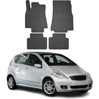 OMAC Auto-Fußmatten für Mercedes A Klasse W169 2004-2012 Schwarz 4 tlg (4 St), für Mercedes A Klasse W169 2004-2012 Mercedes A Klasse W169 2004-2012, Antirutsch,Wasserfest,Einfache Installation