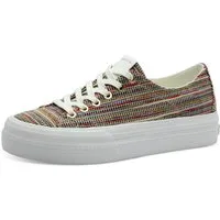 Tamaris Plateausneaker, Freizeitschuh, Halbschuh, Schnürschuh mit Logo an der Ferse