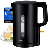 CLATRONIC Wasserkocher WK 3835, Wasserkocher 1,7L, 2200W, Einhandbedienung