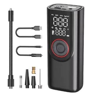 Wireless Tire Inflator Pump Portable Electric Air Compressor 6000mAh Rechargeable Digital Display 150PSI Fast Inflation