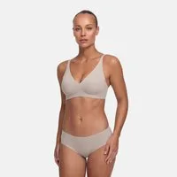 cfab (creamy fabrics) Bügelloser BH Comfort Push-Up BH-Dark Taupe-XS (1-tlg)
