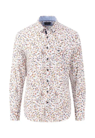 Fynch Hatton - Casual-Fit Hemd rot - Gr. - S