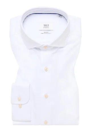 ETERNA - Jersey Shirt Jersey Langarm weiß - Gr. - 43/Langarm - 67cm