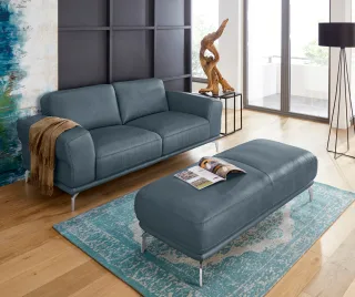 W.SCHILLIG 2-Sitzer "montanaa" mit Metallfüßen in Chrom glänzend, Breite 192 cm
