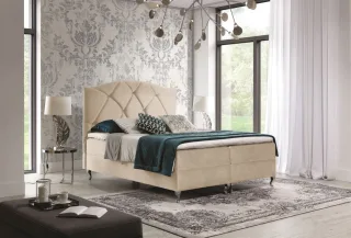 Boxspringbett Schlafzimmerbett DURMUS 160x200cm in div. Farbvarianten