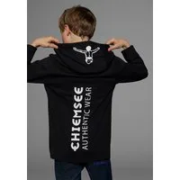 Chiemsee Kapuzenshirt Langarmshirt mit Kapuzendruck Langarm, Basic-Passform, bedruckt, aus 100% Baumwolle