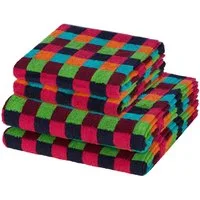 Cawö Handtuch Set Lifestyle, Walkfrottee (Spar-Set, 4-St), 2 X Handtuch 2 X Duschtuch im Set - Baumwolle - Saugstark
