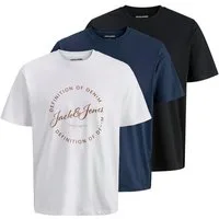 Jack & Jones T-Shirt JJGRAYSON TEE SS CREW NECK 3PK MP (Packung, 3-tlg)