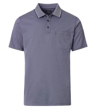 CASAMODA - Polo-Shirt uni blau - Gr. - XXL