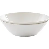 Retsch Arzberg Schale Servierschale HEIKE WEISS 23 cm, Set 2-teilig, rund Porzellan, Porzellan, (Set, 2-tlg), Formschöne Servier- & Beilagenschalen im 2er Pack – edel & zeitlos -